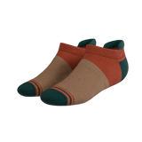 The Car Camper | Earth Tone Color Block Heel Hammock™ Ankle Socks from Shinesty