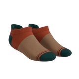 The Car Camper | Earth Tone Color Block Heel Hammock™ Ankle Socks from Shinesty