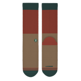 The Car Camper | Earth Tone Color Block Heel Hammock™ Crew Socks from Shinesty