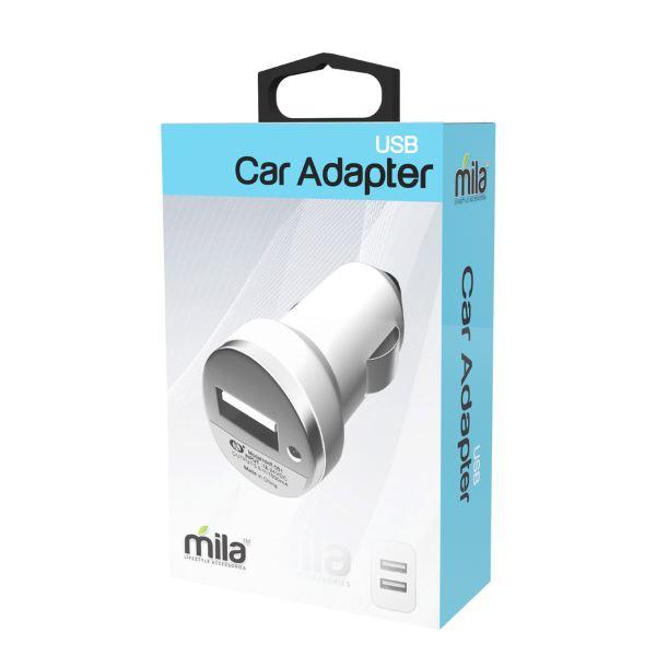 Car Adapter 12V USB, Boxed - Pack of 12 from Mila Lifestyle Accessories