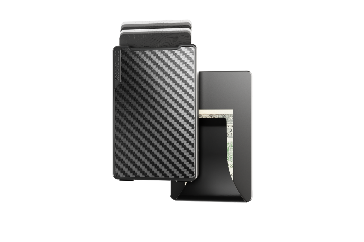 Groove Wallet® Carbon Fiber - Gun Metal from Groove Life
