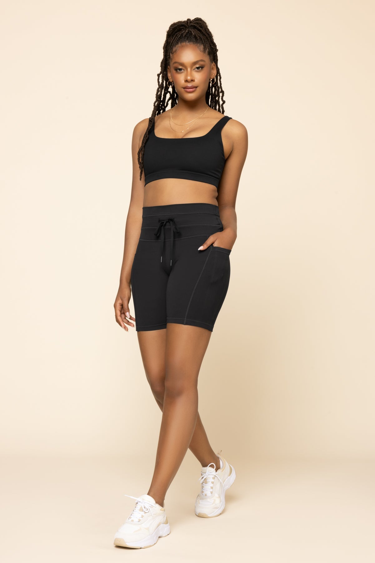 Cargo Biker Short - Black from POPFLEX