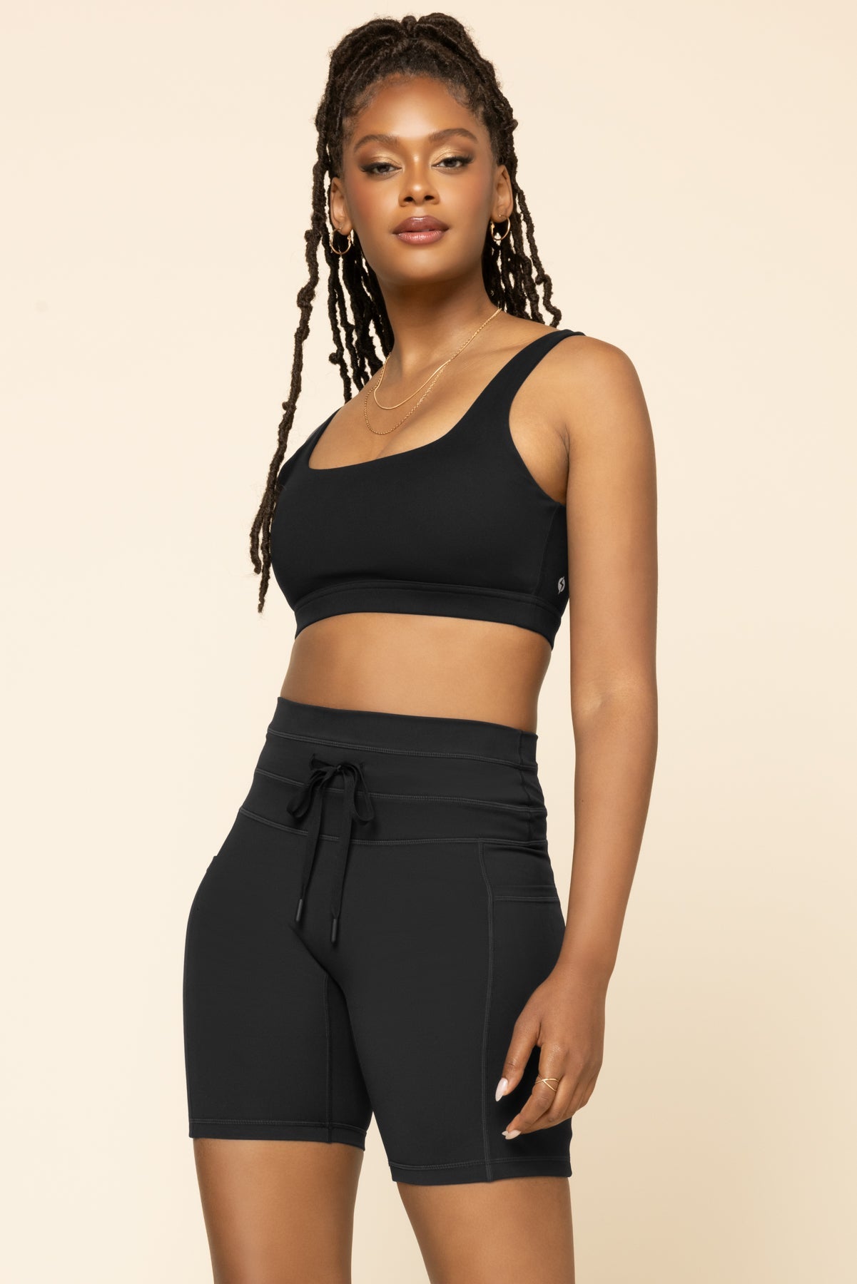 Cargo Biker Short - Black from POPFLEX