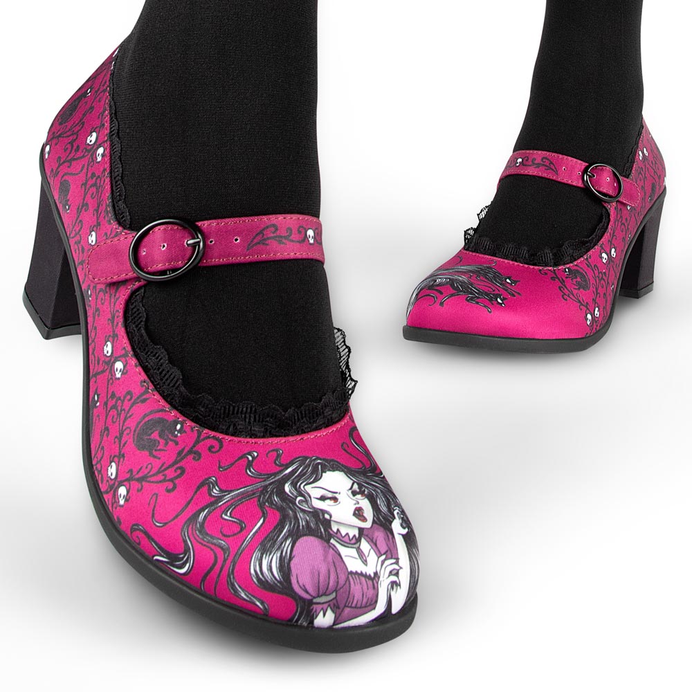Chocolaticas® Mid Heels Carmilla Women's Mary Jane Pump From Hot Chocolate Design