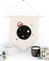 Cars in Space Hanging Wall Banner from The Cotton & Canvas Co.