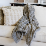 PATTERNED FAUX FUR THROW BLANKETS From Saranoni