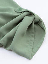 3/4 Sleeve Collared V Neck Tunic Top from MsDressly
