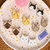 Grey Tabby Cat Hoops from LE CHIC MIAMI