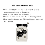 Cat Sleepy Mask Bag, Cream From Bag-all