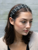 Celine Beaded Black Headband from Ash & Rose