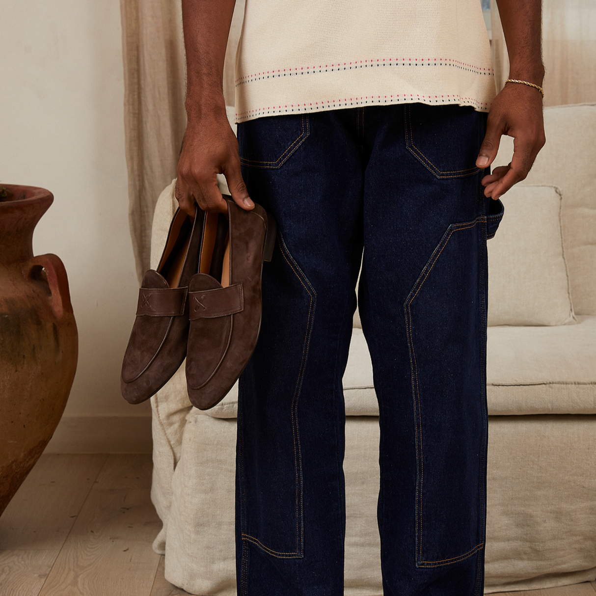 Men's Chocolate Suede Centesimo from Del Toro Shoes
