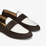 Men's Brown Suede & White Canvas Centesimo from Del Toro Shoes