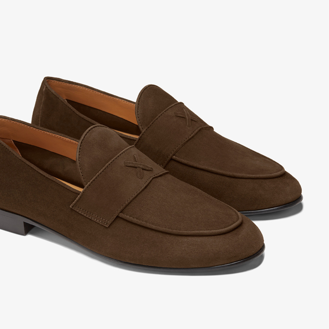 Men's Chocolate Suede Centesimo from Del Toro Shoes