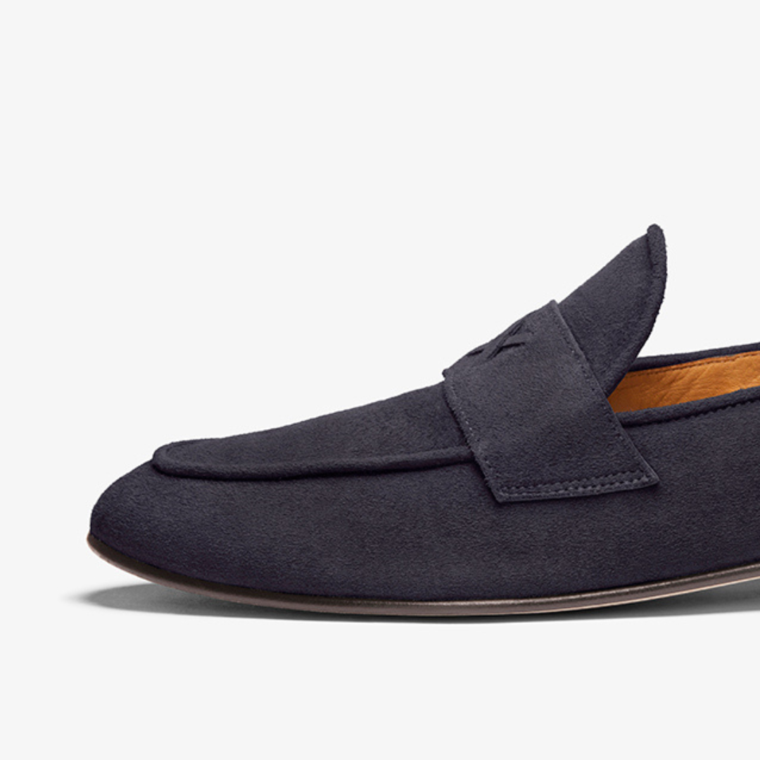 Men's Navy Suede Centesimo from Del Toro Shoes