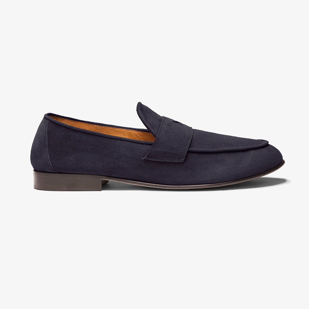 Men's Navy Suede Centesimo from Del Toro Shoes