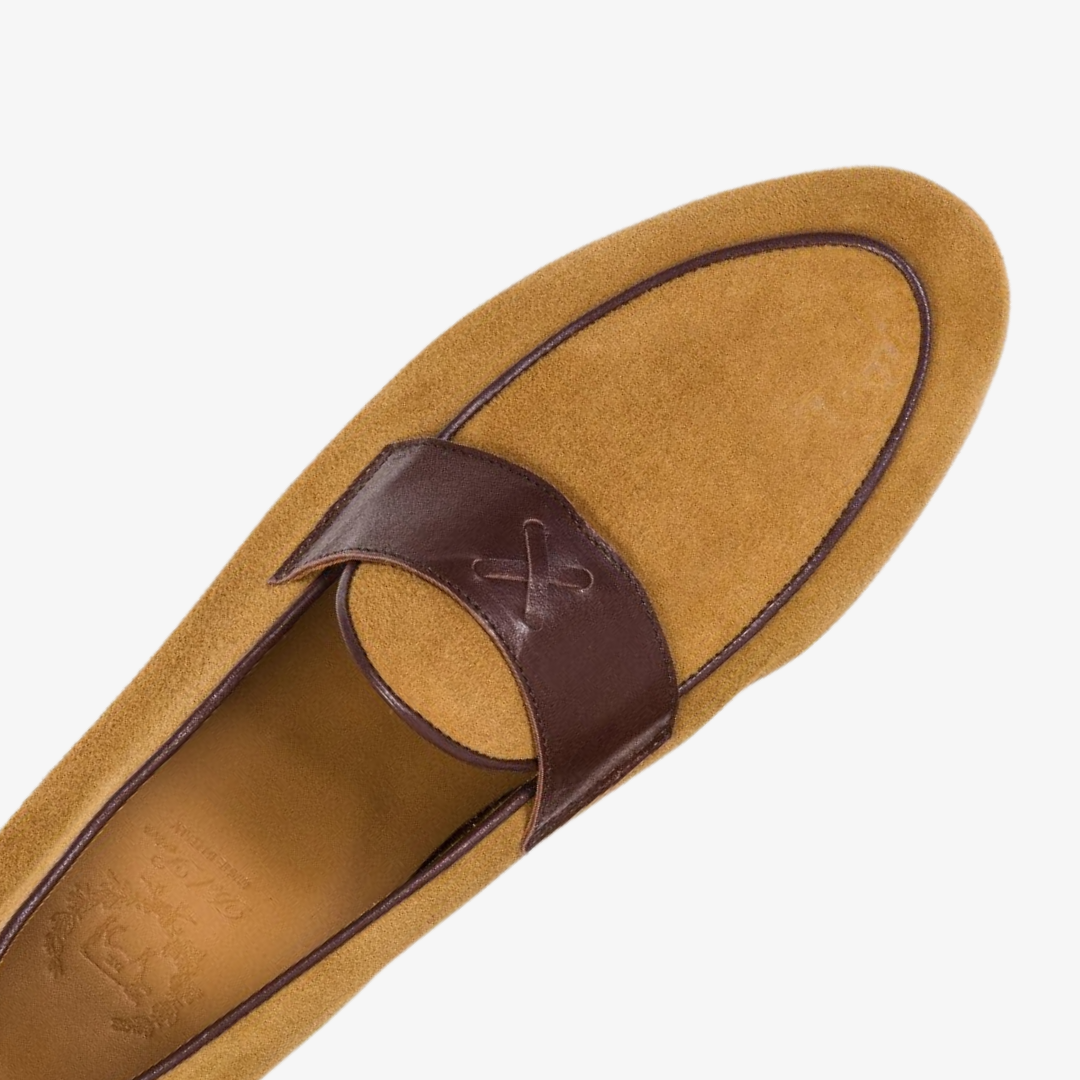 Men's Tan Suede Centesimo from Del Toro Shoes