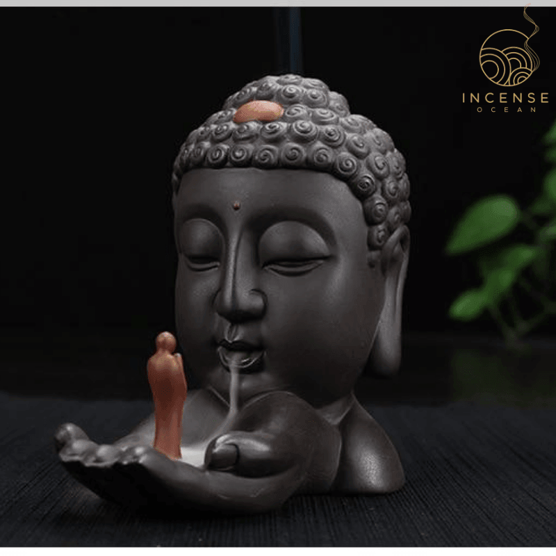 Ceramic Buddha Backflow Incense Burner from incenseocean