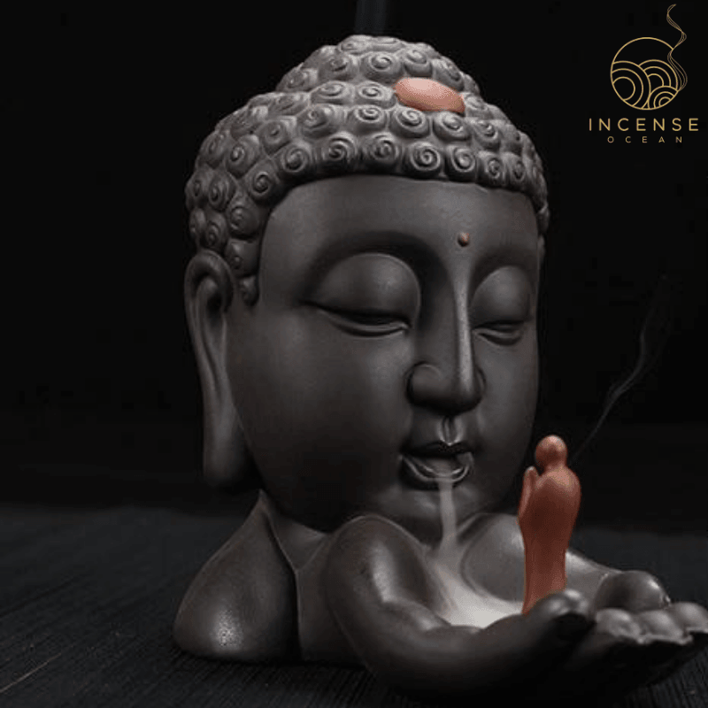 Ceramic Buddha Backflow Incense Burner from incenseocean