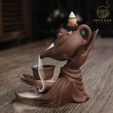 Ceramic Hand Censer Waterfall Incense Burner from incenseocean