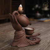 Ceramic Hand Censer Waterfall Incense Burner from incenseocean