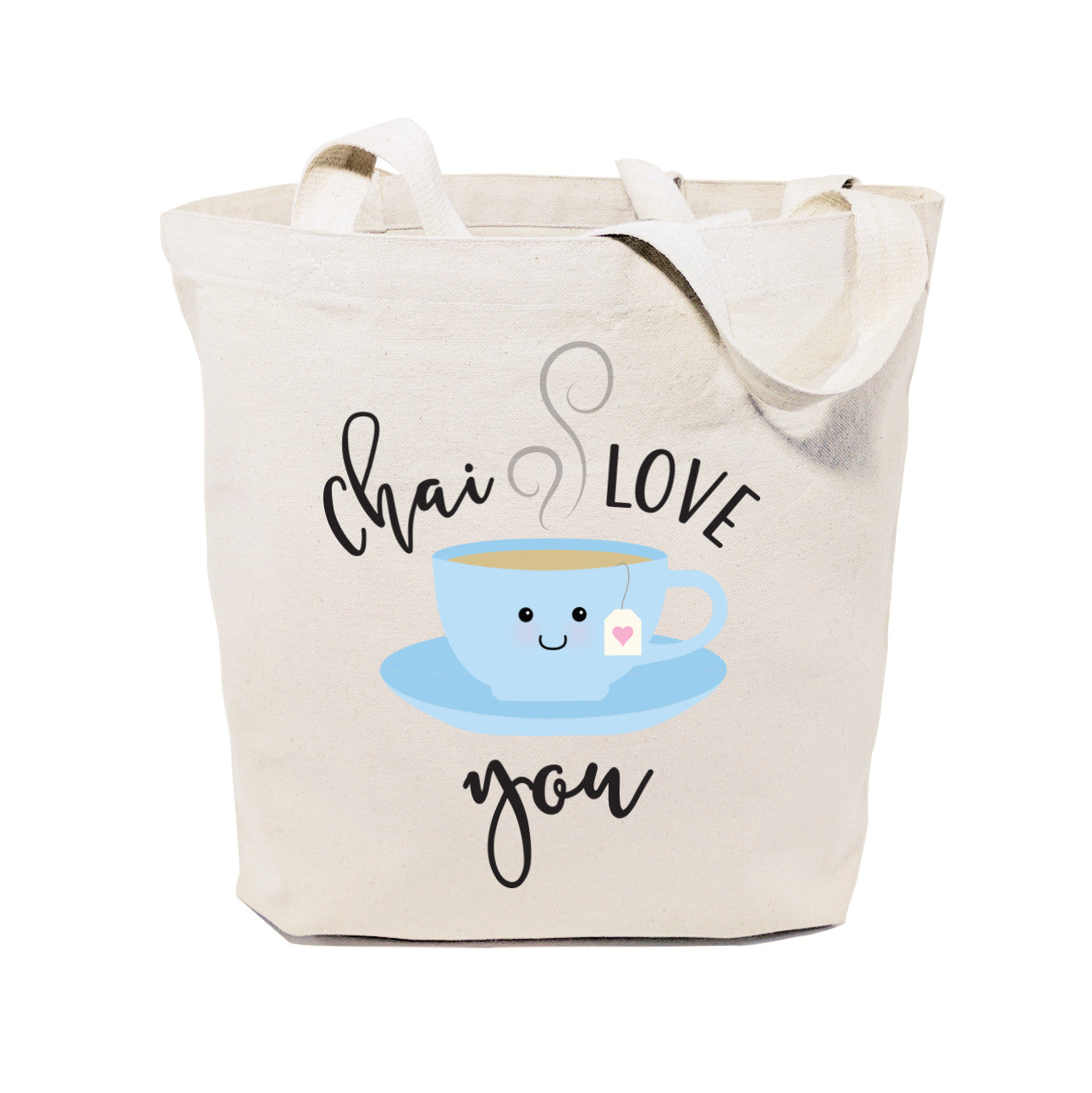 Chai Love You Cotton Canvas Tote Bag from The Cotton & Canvas Co.