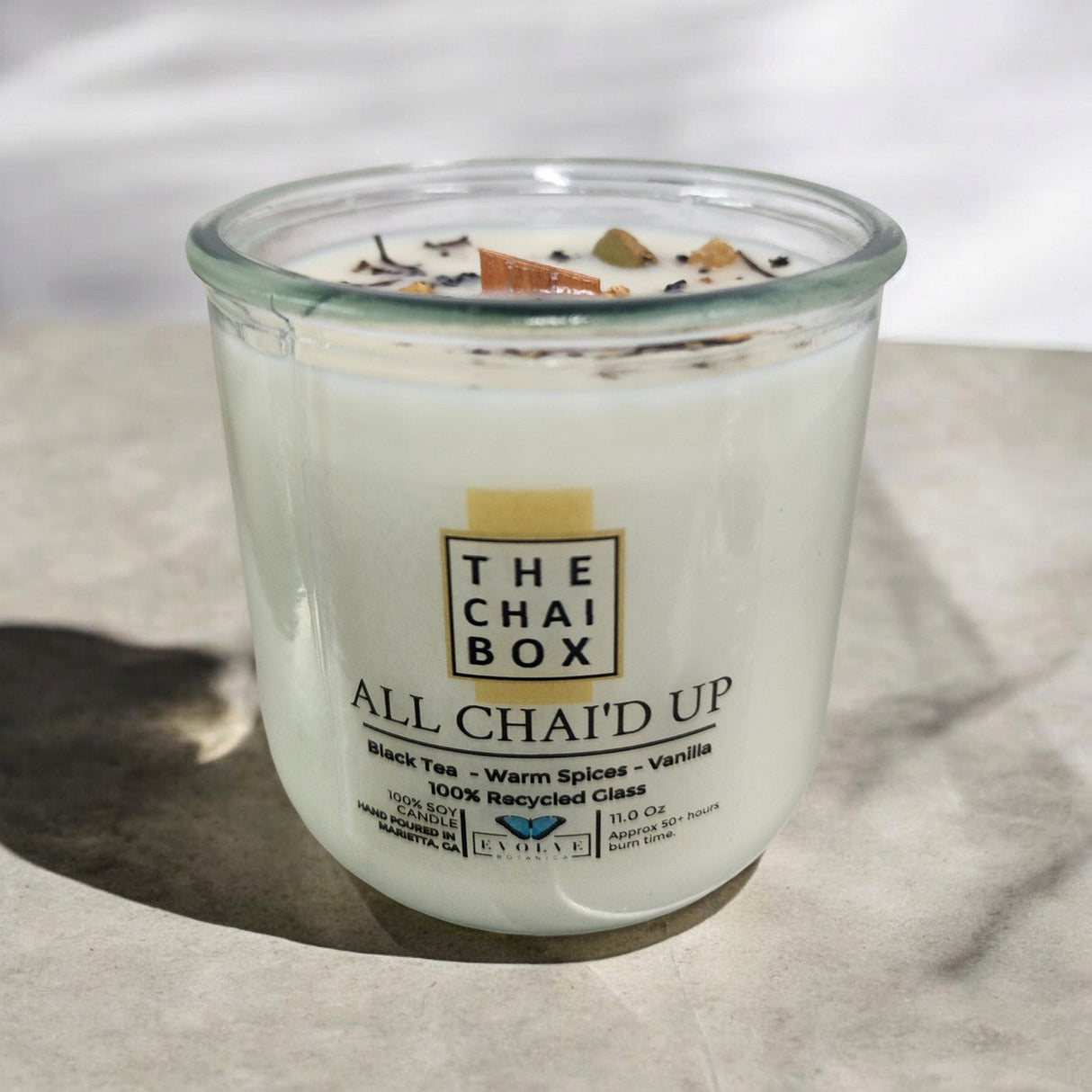 Rocks Candle - Chai (Wood Wick Gemstone Soy Candle) from Evolve Botanica