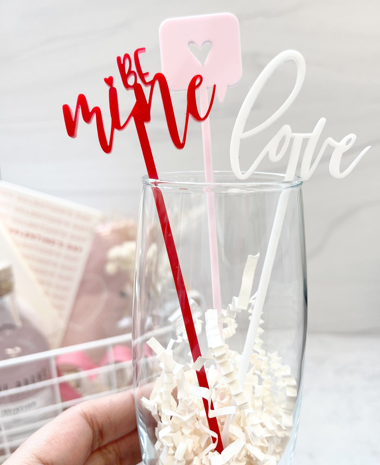 Valentine's Day Drink Stirrers from The Cotton & Canvas Co.
