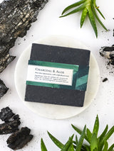 Charcoal & Aloe Soap Scrub Bar from Ash & Rose