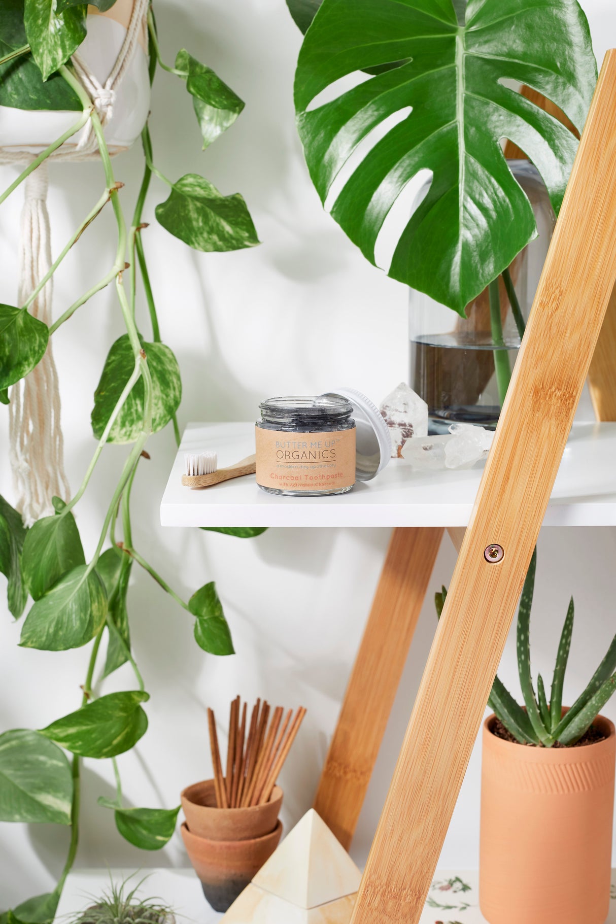 Organic Activated Charcoal Toothpaste / Whitening Toothpaste / Organic Toothpaste / Black Toothpaste / Charcoal Toothpaste / Tooth Paste from Butter Me Up Organics from Butter Me Up Organics