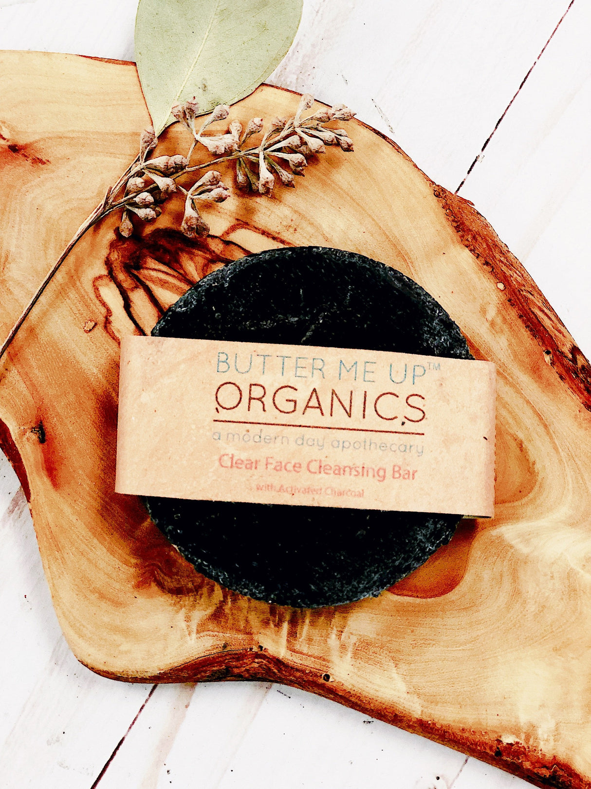 Face Wash Organic Activated Charcoal Face Soap from Butter Me Up Organics