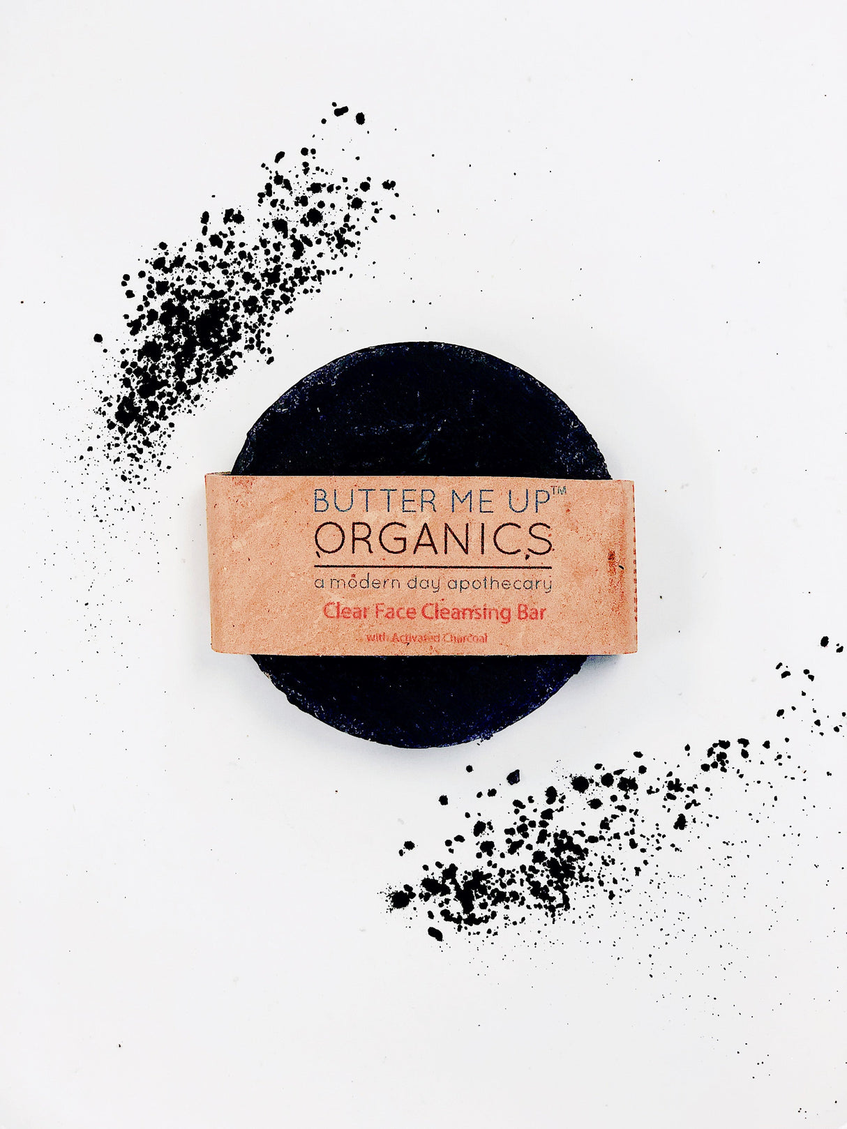 Face Wash Organic Activated Charcoal Face Soap from Butter Me Up Organics