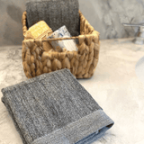 Melange Bamboo Cotton Hand Towel 2 Piece Set – Sand from BedVoyage
