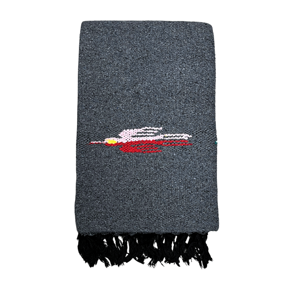 Charcoal Thunderbird Baja Blanket From West Path