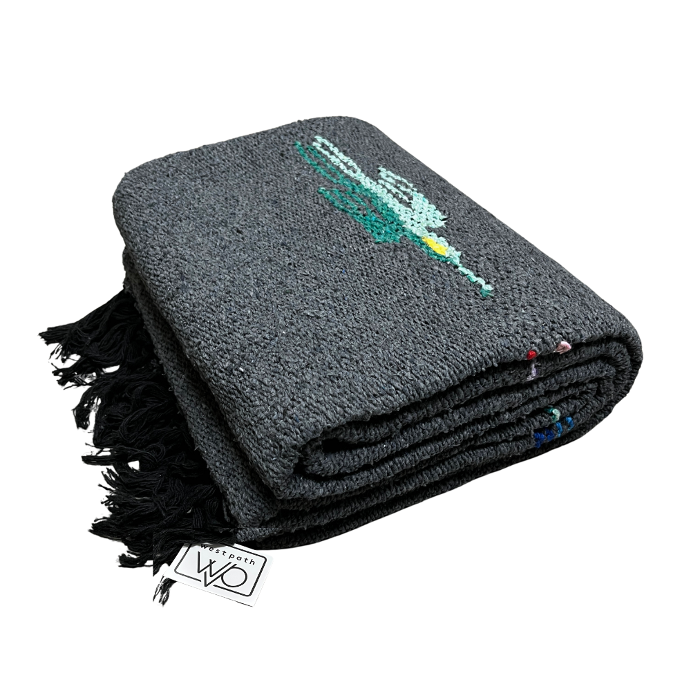 Charcoal Thunderbird Baja Blanket From West Path