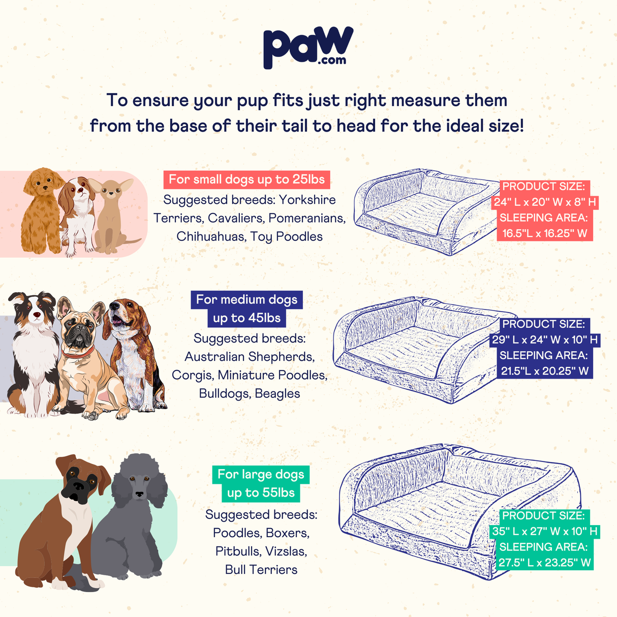 PupChill™ Cooling Bolster Dog Bed from Paw.com