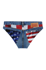 The Chattahoochee Daddy | USA Denim Print Ball Hammock® Pouch Swim Briefs from Shinesty