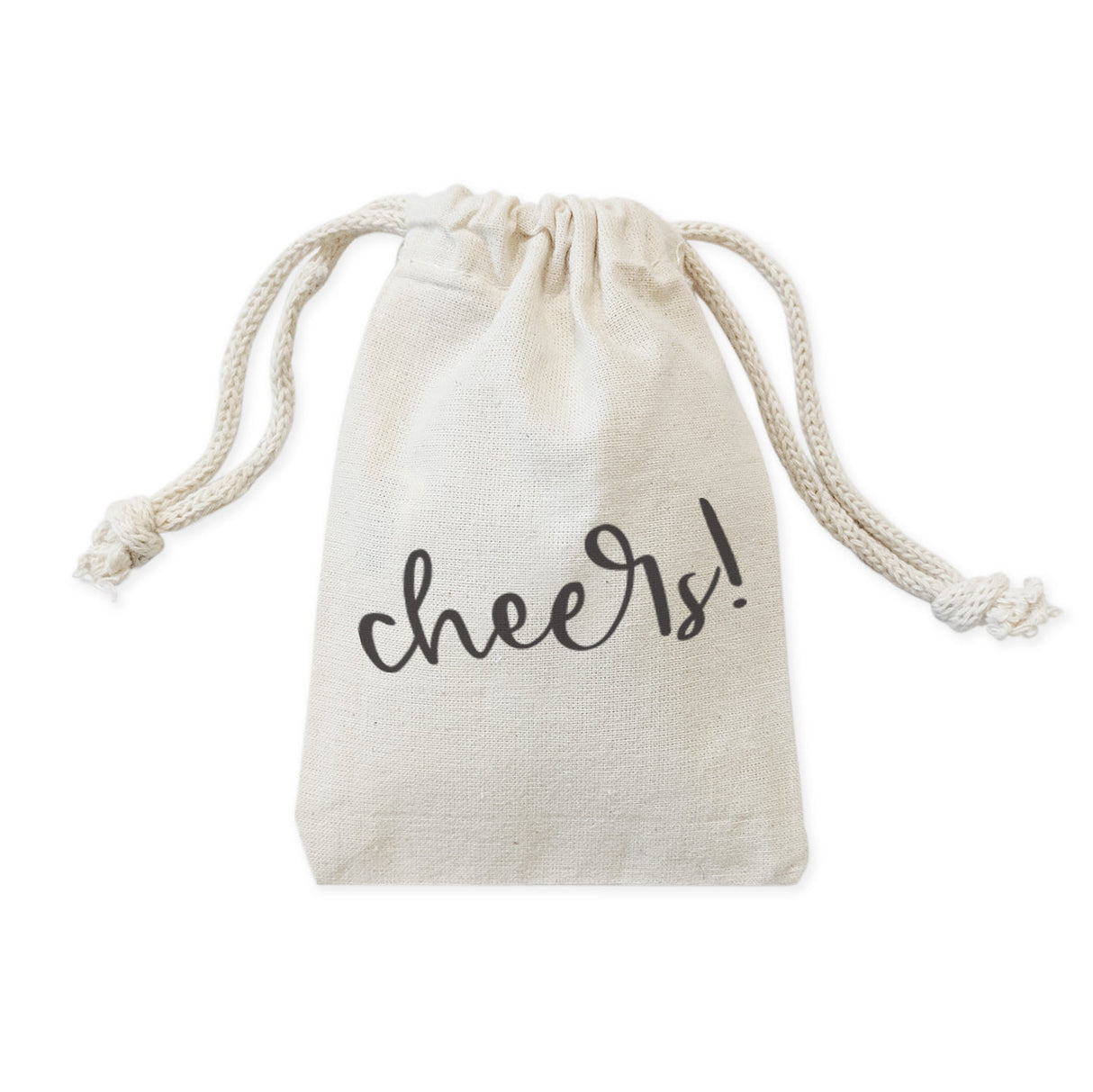 Cheers! Cotton Canvas Holiday Favor Bags, 6-Pack from The Cotton & Canvas Co.