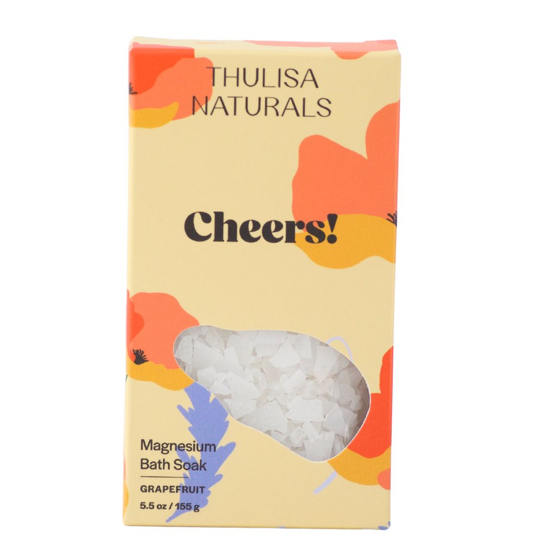 Cheers Pink Grapefruit Magnesium Bath Soak from Thulisa Naturals