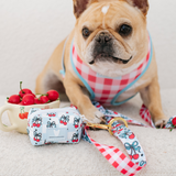 Frenchie Poo Bag Holder - Cherries Blue from Frenchie Bulldog