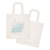 Chicago Cityscape Cotton Canvas Tote Bag from The Cotton & Canvas Co.