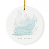 Chicago Christmas Ornament from The Cotton & Canvas Co.