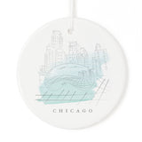 Chicago Christmas Ornament from The Cotton & Canvas Co.
