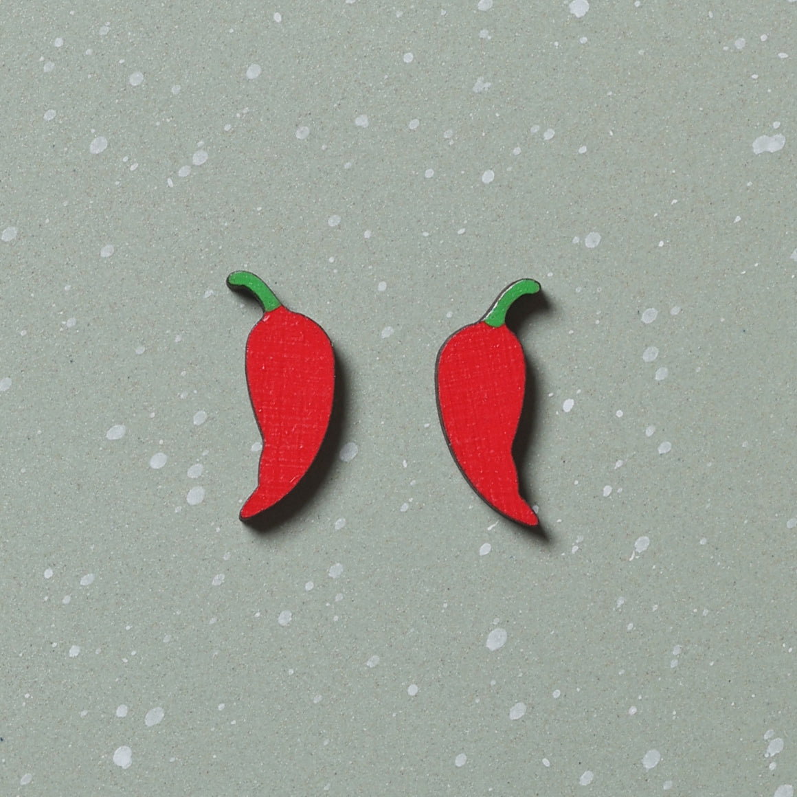 Chili Pepper Studs from LE CHIC MIAMI