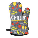 Chillin' Chillies Oven Mitts And Potholder Set From Zapps Clothing