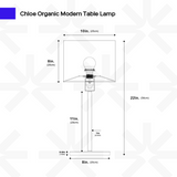 Chloe Table Lamp from Ozarké