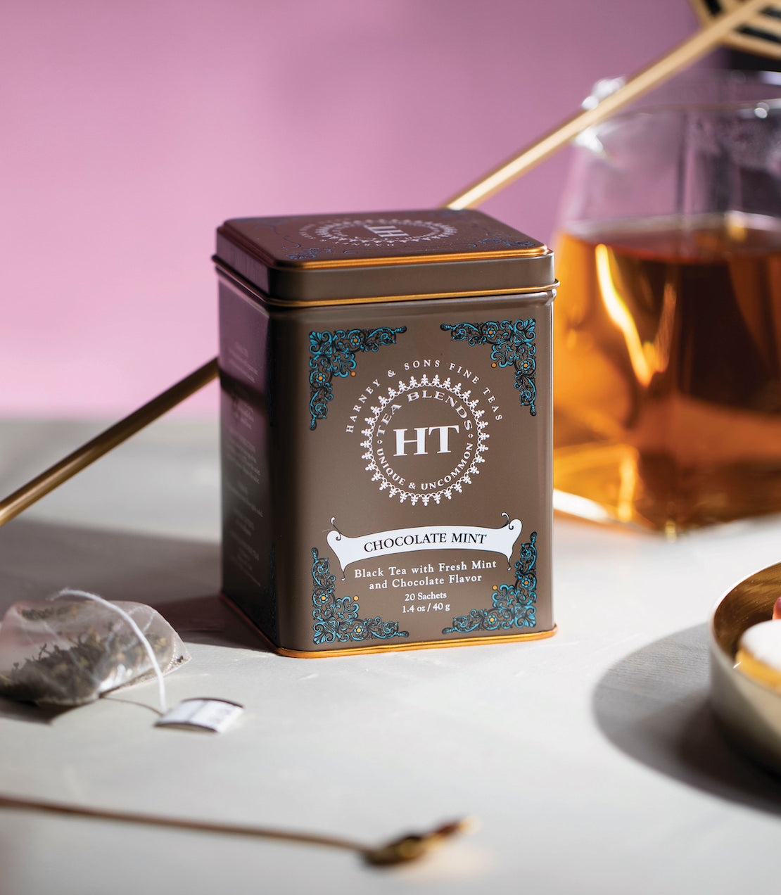 Chocolate Mint, HT Tin of 20 Sachets from Harney & Sons Fine Teas