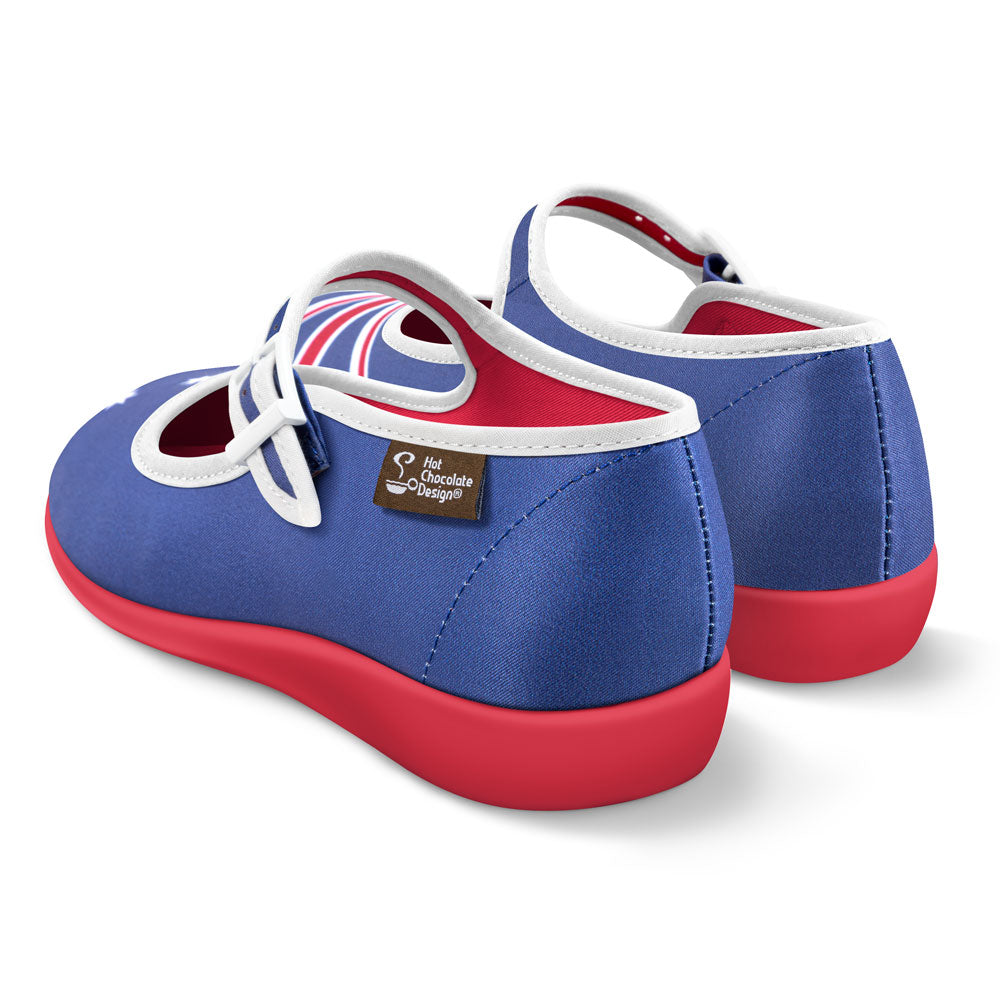 Chocolaticas® Australian Flag Women's Mary Jane Flat from Hot Chocolate Design
