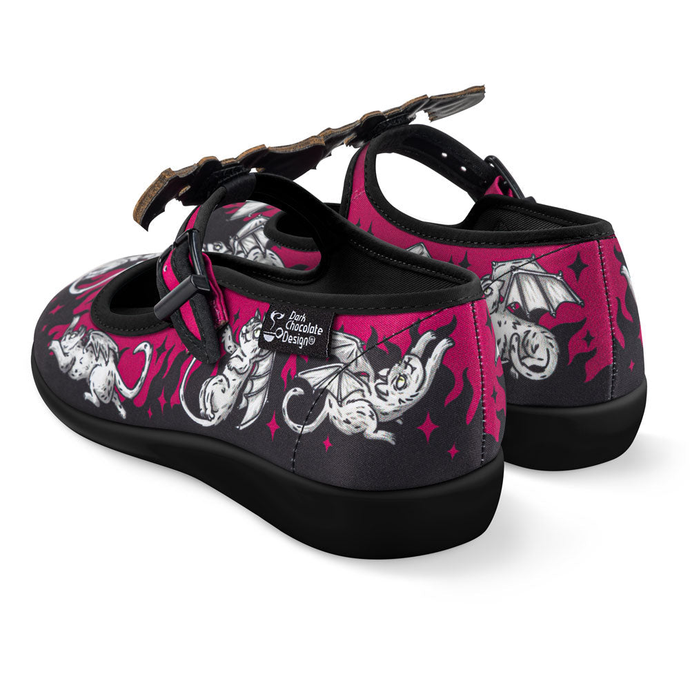 Chocolaticas® The Gargoyle Cats Women's Mary Jane Flat from Hot Chocolate Design