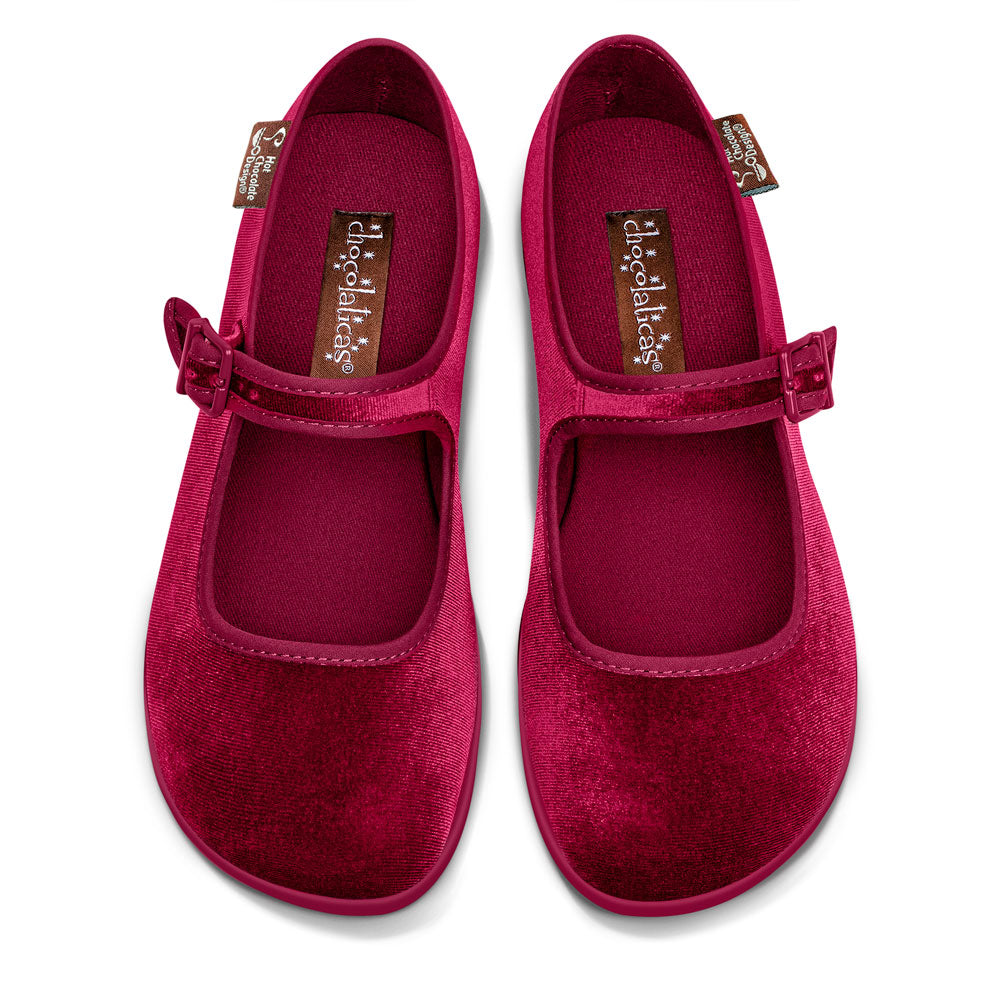 Chocolaticas® Red Wine Women's Mary Jane Flat from Hot Chocolate Design