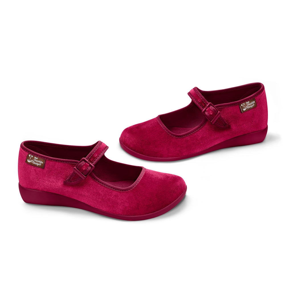 Chocolaticas® Red Wine Women's Mary Jane Flat from Hot Chocolate Design